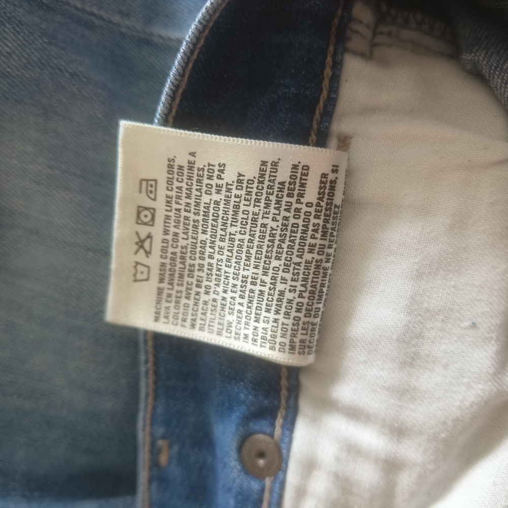 Citizens of Humanity By Jerome Dahan Straight Leg Cuffed Jean Size 27 Light Wash - Picture 14 of 14